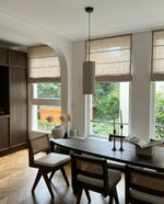 Load image into Gallery viewer, Linen Roman Blinds in Natural colour
