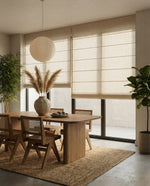 Load image into Gallery viewer, Linen Roman Blinds in Coconut-white colour
