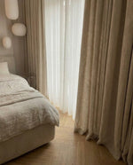 Load image into Gallery viewer, Natural 100% linen thick curtains - 1 panel
