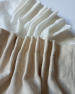 Load image into Gallery viewer, Ivory natural curtains, sheer drapes - 1 panel
