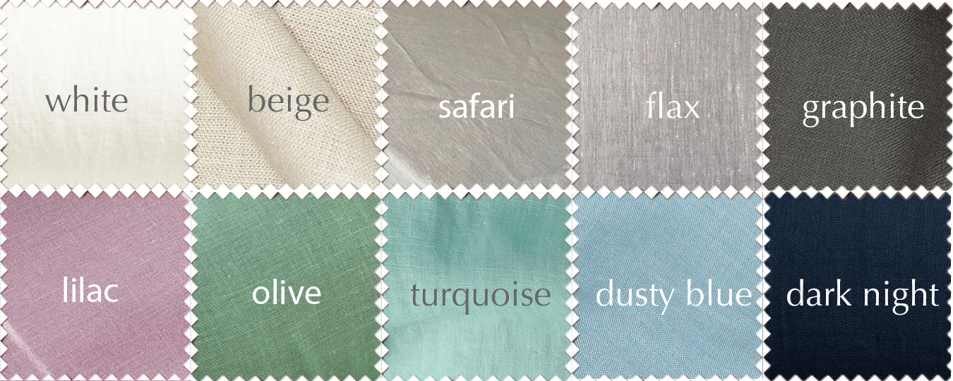 White bedding set from soft linen