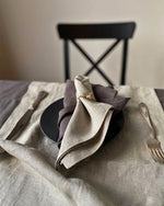 Load image into Gallery viewer, Linen napkin in Safari colour
