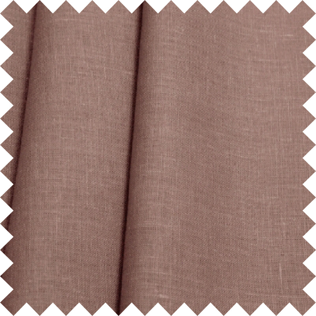 Taupe linen curtains, sheer drapes - 1 panel