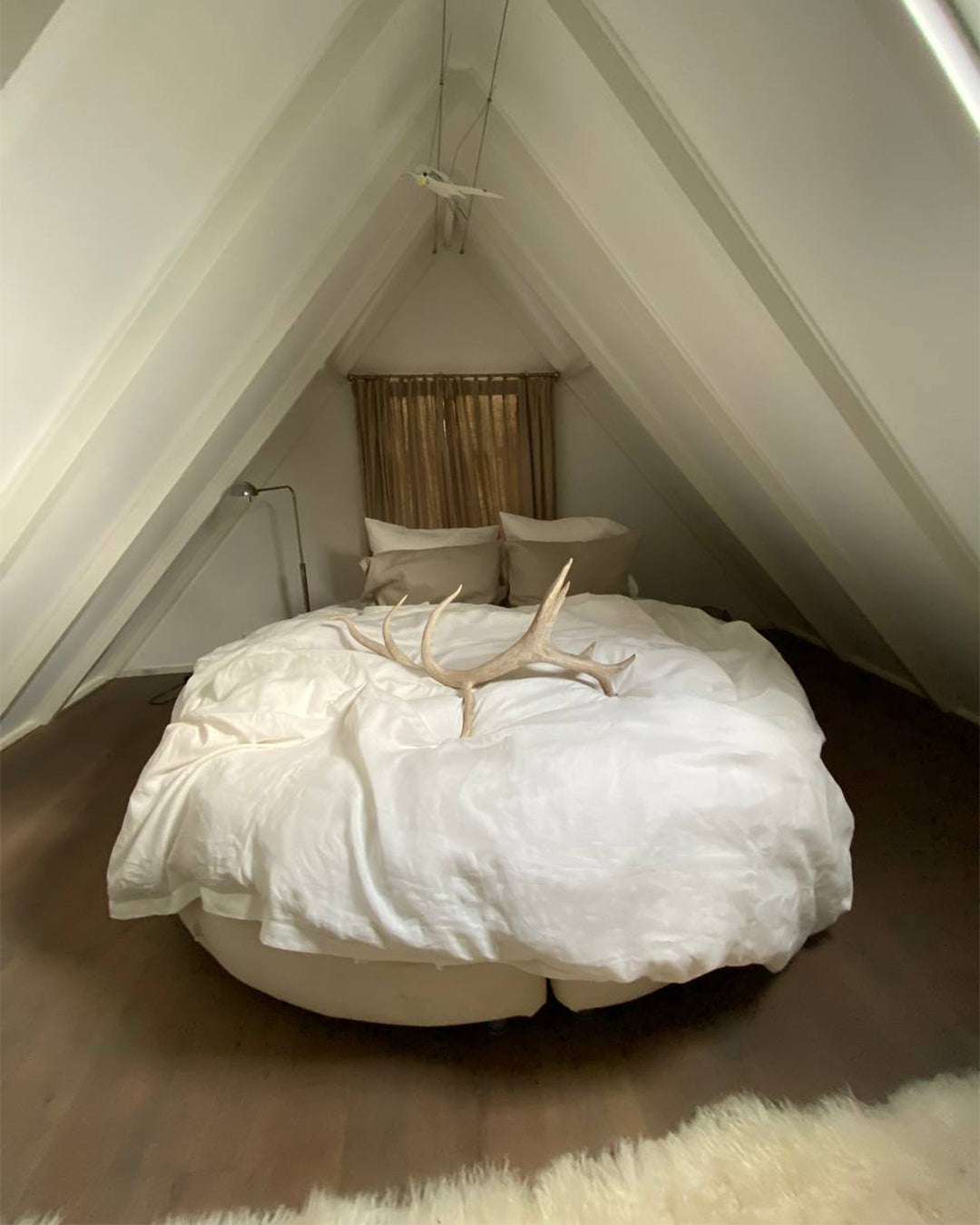 White bedding set from soft linen