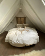 Load image into Gallery viewer, White bedding set from soft linen
